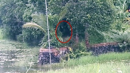 Strange Shadow Following A Man Caught on Camera!! GHOSTS!!