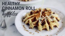 Easy Healthy Cinnamon Roll Waffles Recipe by Cooking Food