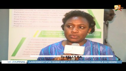 LANCEMENT D'UN GUIDE SUR LA BUDGÉTISATION SENSIBLE AU GENRE