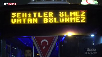 Özel Halk Otobüsleri şoförleri Afrin için kornaya bastı