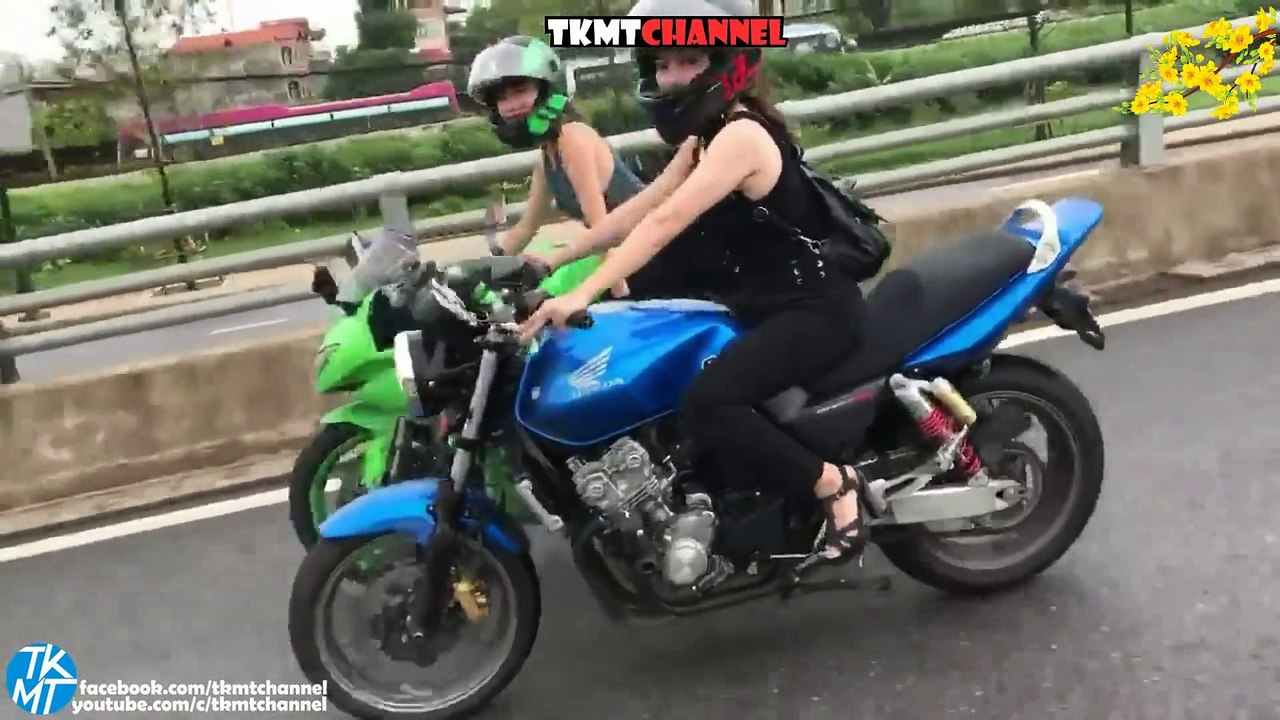 -PHẢN ỨNG- CỦA NGƯỜI ĐI ĐƯỜNG KHI THẤY NỮ BIKER CHẠY MOTO PKL -TKMT Channel
