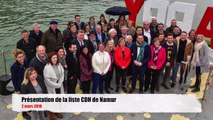 Présentation de la liste CDH pour les élections communales de 2018 - Namur