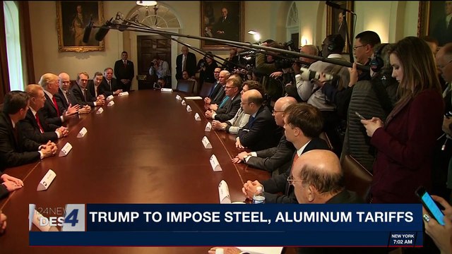 i24NEWS DESK | Trump to impose steel, aluminium tariffs | Friday, March 2nd 2018
