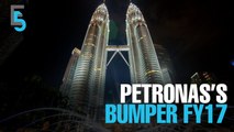 EVENING 5: Petronas surges 91.2% for FY17