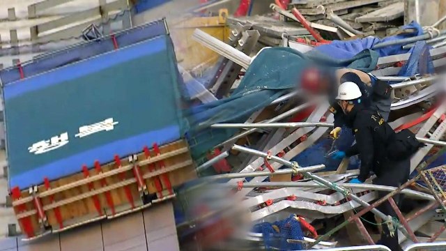엘시티 공사장 55층서 승강기 떨어져 추락...4명 숨져 / YTN