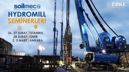 Download Video: Soilmec Hydromill Seminerleri (İstanbul, İzmir, Ankara) 26 Şubat - 3 Mart 2018 / Erke Group