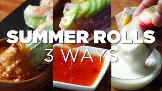 Best Summer Roll 3 Ways Recipes by Cooking Food