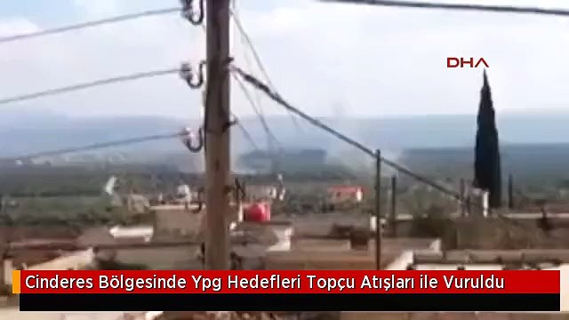 Cinderes Bölgesinde Ypg Hedefleri Topçu Atışları ile Vuruldu