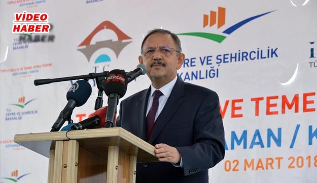(2 Mart 2018) BAKAN ÖZHASEKİ ADIYAMAN’DA İLLER BANKASI YATIRIMLARININ AÇILIŞINA KATILDI