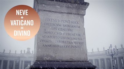 Il Vaticano sotto la neve è... divino