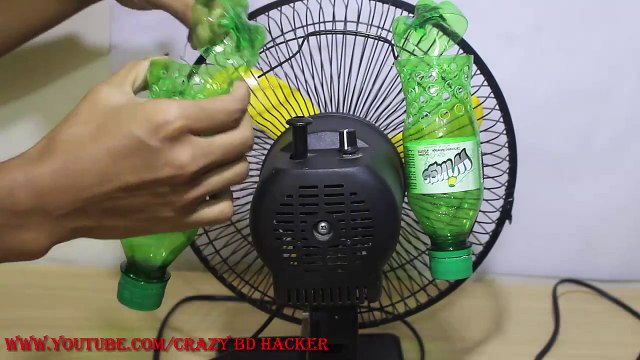 How to make air conditioner at home using Plastic Bottle - Easy life hacks