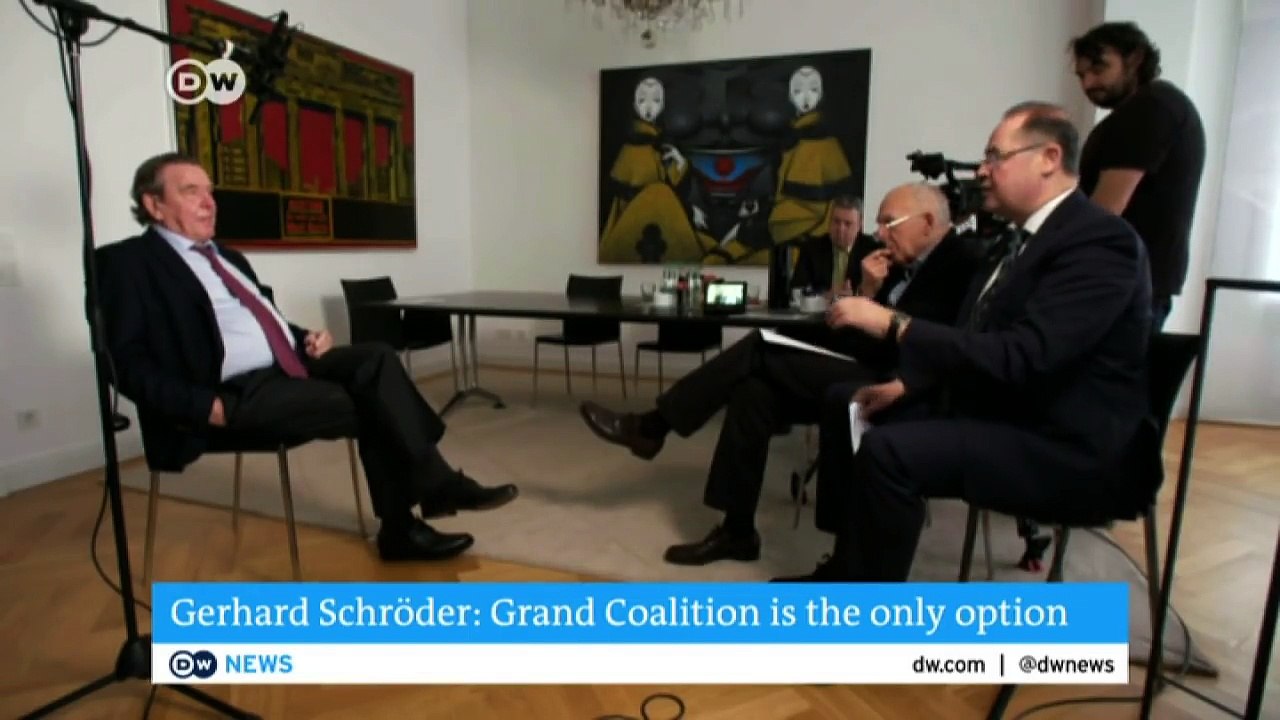 Germany: Schröder urges SPD to join new grand coalition | DW English