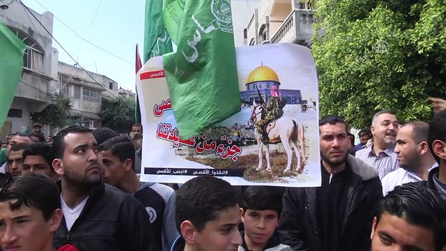 ABD'nin Kudüs kararları Gazze'de protesto edildi - GAZZE