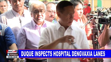 Duque inspects hospital Dengvaxia lanes