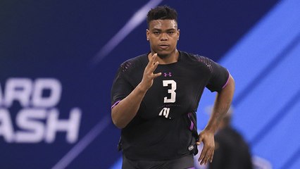 Oklahoma OT Orlando Brown runs a 5.85 40-yard dash
