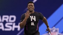 West Georgia OT Desmond Harrison runs 4.90 40-yard dash, the 11th-fastest OL time since 2006