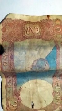 TWO RUPEES ANTIQUE AND HISTORICAL NOTE MOST EXPENSIVE NOTE