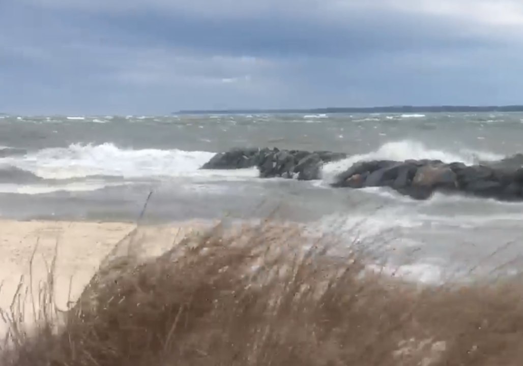 High Winds Batter Virginia Coast