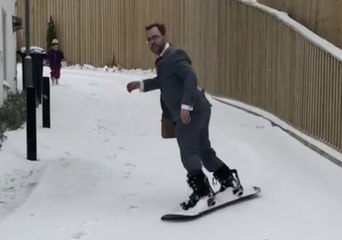 Usually Snowboarders Are Not This Well Dressed