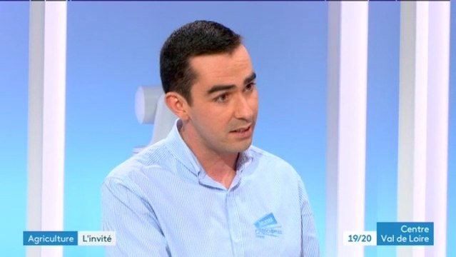 JT du 19/20 sur France 3 Centre Val de Loire avec Maxime Buizard Blondeau, Président des Jeunes Agriculteurs du Loiret