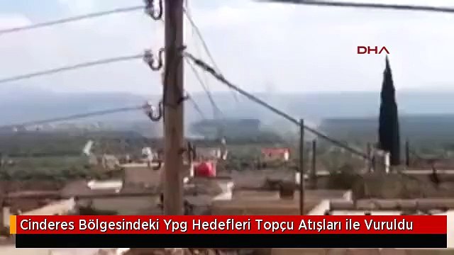 Cinderes Bölgesindeki Ypg Hedefleri Topçu Atışları ile Vuruldu
