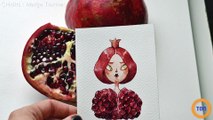 Cette artiste a transformé des fruits et légumes en personnages ! Le résultat est bluffant