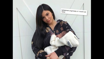 Kylie Jenner celebrated her baby girl’s milestone on Instagram Thursday with a sweet mother-daughter photo, writing, “My angel baby is 1 month old today.