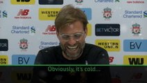 The cold dominates Klopp press conference