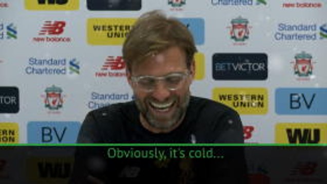 The cold dominates Klopp press conference