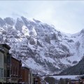 This avalanche was purposefully set off once the mountain was cleared of people and animals...and it is mesmerizing 