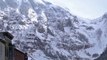 This avalanche was purposefully set off once the mountain was cleared of people and animals...and it is mesmerizing 