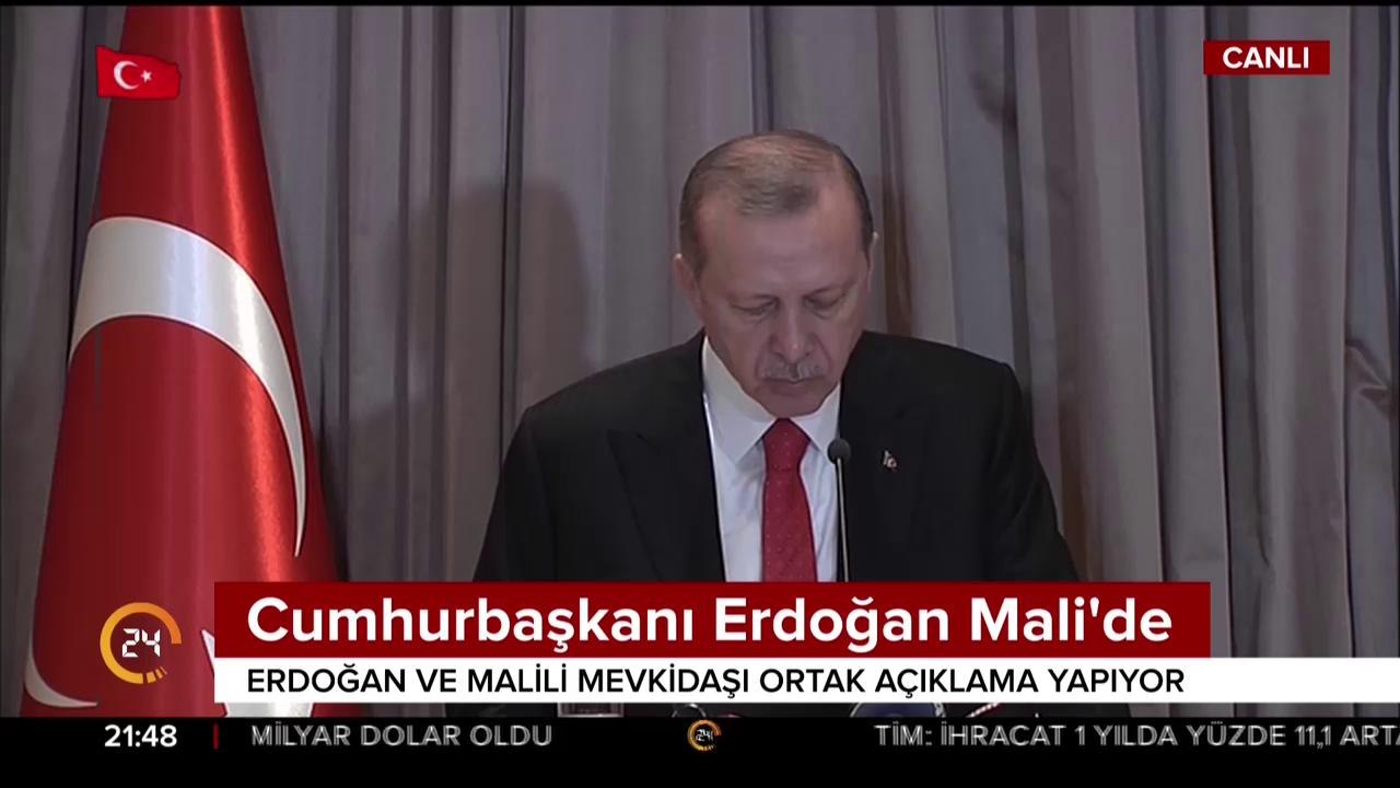 Cumhurbaşkanı Erdoğan Mali'de