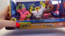 SpongeBob SquarePants SPONGE OUT OF WATER Movie League of Heroes Toy Play Set Opening Review
