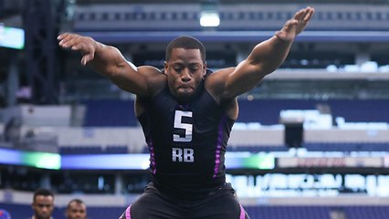 Awesome Slo-mo of Nick Chubb's broad jump