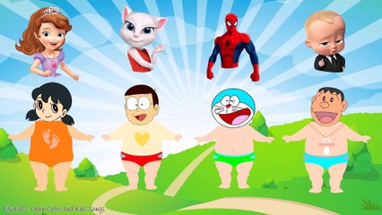 Dress Doraemon Nobita Sofia Angela Spiderman The Boss Baby Finger Family Nursery Rhymes