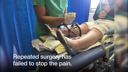 Victoria Snell chose to have her leg amputated after six years of 'constant pain'.