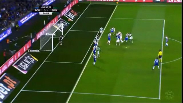 Iker Casillas Fantastic Close Range Save vs Sporting!