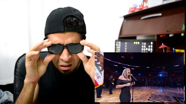 Fergie Performs The U.S. National Anthem _ 2018 NBA All-Star Game | REACTION