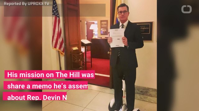 Stephen Colbert Visits Capitol Hill And Releases His Own Classified Memo