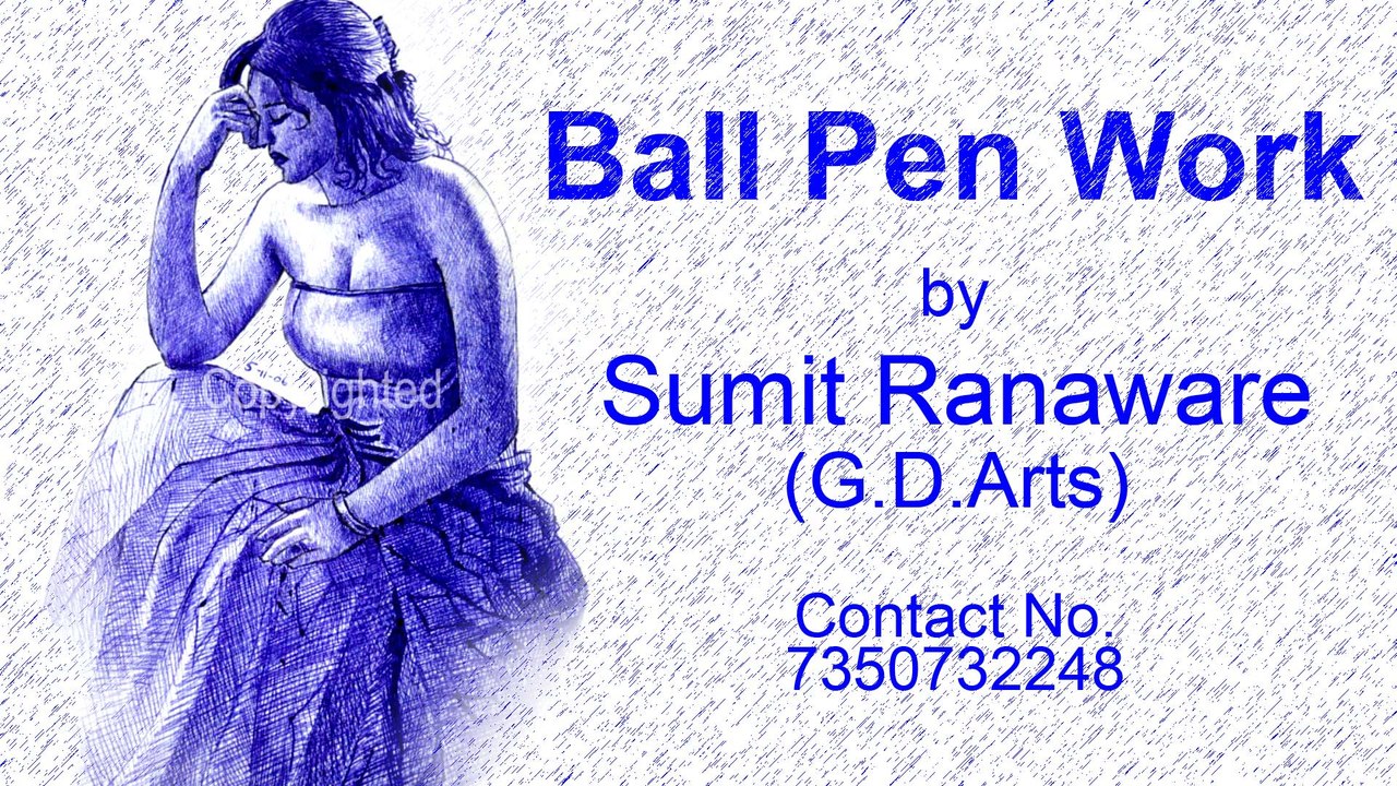 Ball Pen Work by Sumit Ranaware