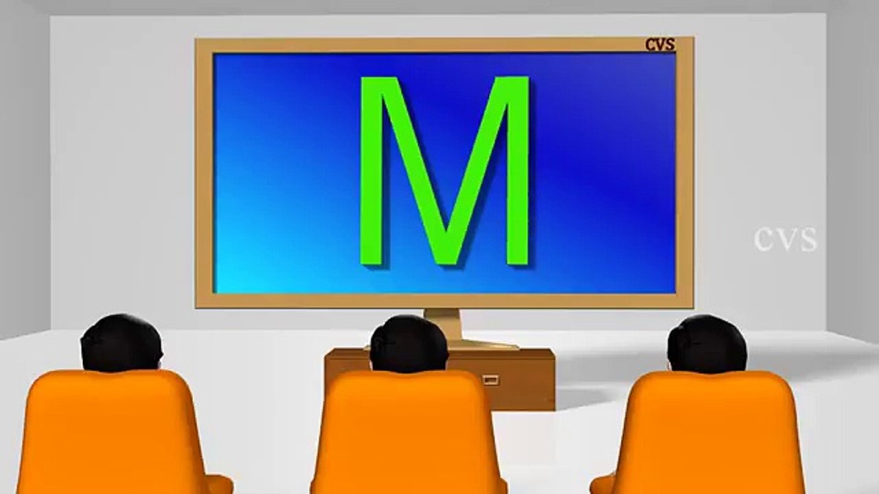 Learn to write Alphabet ABCD Song   3D Animation for Kids