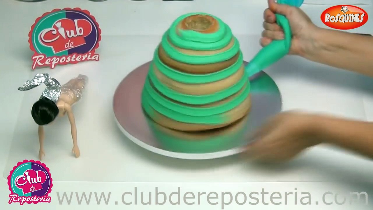 Barbie Hawaiana - Cómo Decorar una Torta o Pastel con Tema Hawaiano