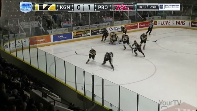 OHL Peterborough Petes - Pavel Gogolev scores on one timer