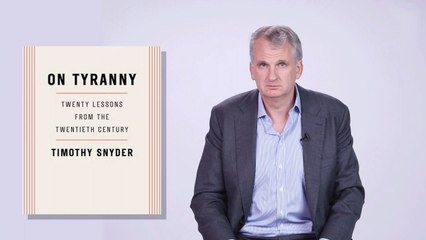 Historian Tim Snyder Warns Us About Donald Trump's Autocracy