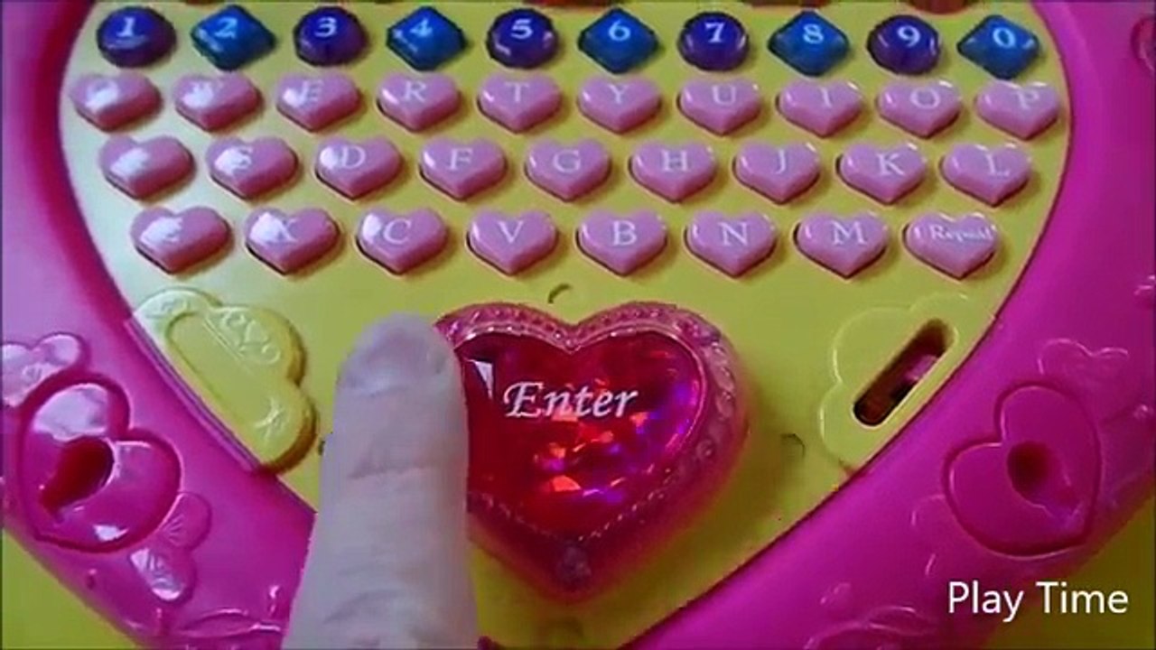 Disney Princesses Snow White Cinderella Belle Aurora Laptop Toy Review