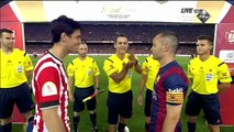 الشوط الاول مباراة برشلونة و اتلتيك بيلباو 3-1 نهائي كاس اسبانيا 2015