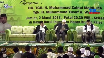 Tabligh Akbar TGB. Dr. KH. Muhammad Zainul Majdi Di Tanah Rencong Aceh