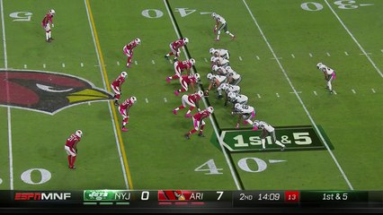 2016 - Marshall gains 36 yards after beating Patrick Peterson