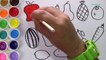 Como Dibujar y Colorear Frutas y Vegetales - Videos Para Niños / FunKeep