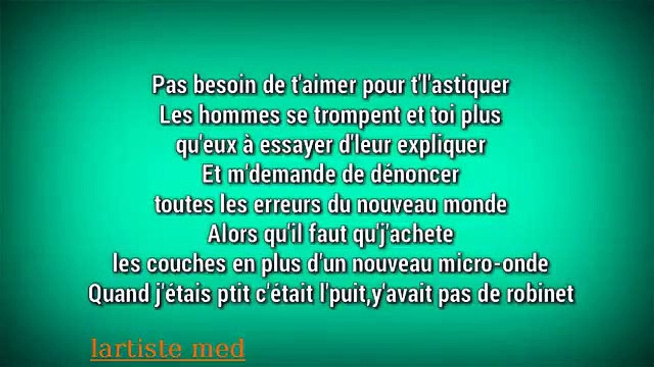 Lartiste - On ne change pas _Paroles